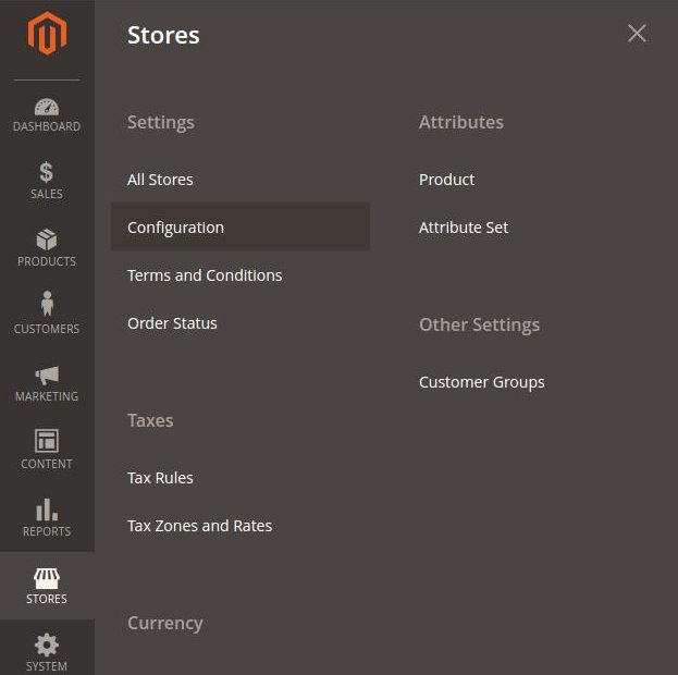 Settings/Configuration